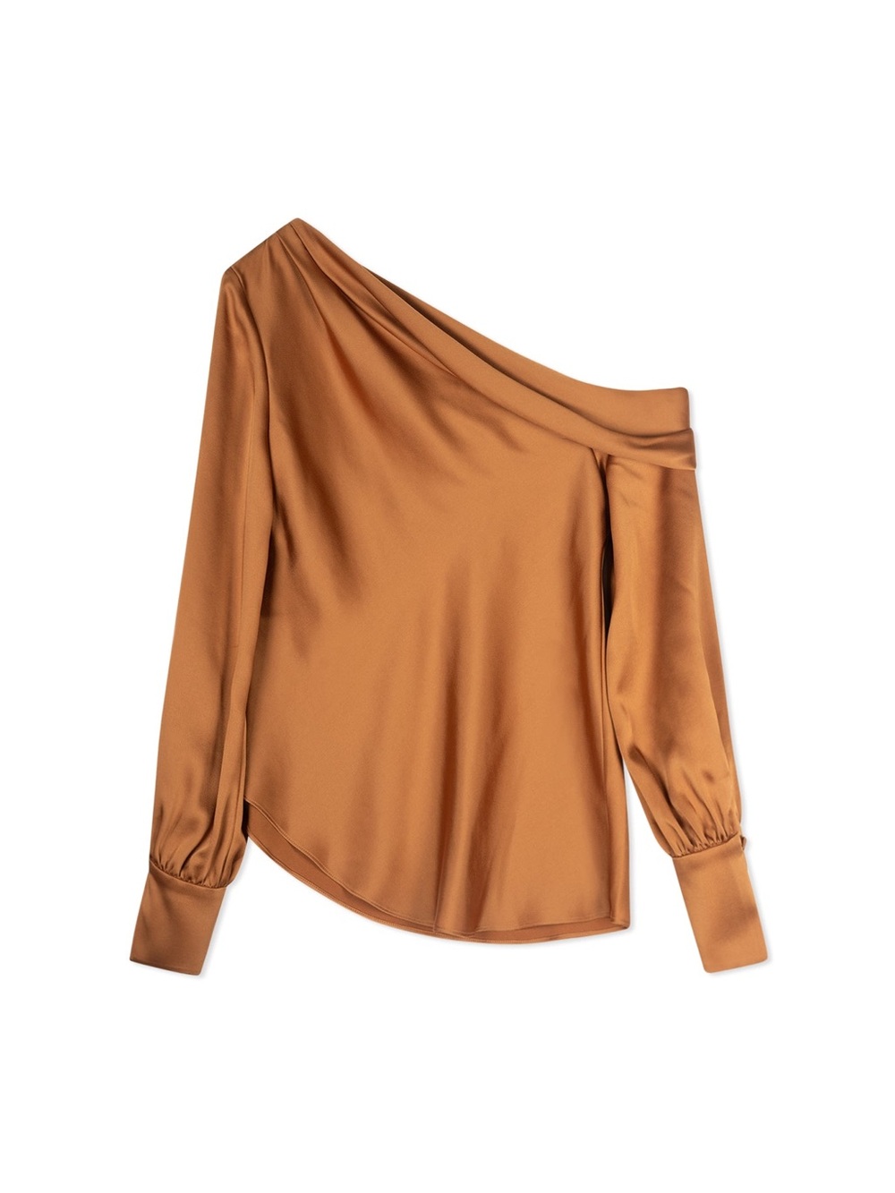 Jonathan Simkhai | Alice One Shoulder Top | Copper|  NWT